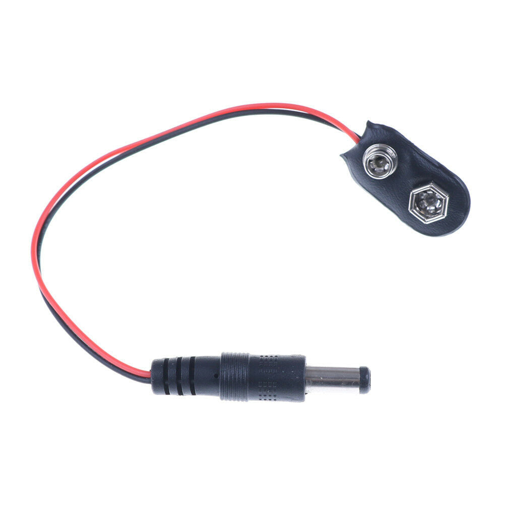 1x 9V DC Battery Power Cable Plug Clip barrel jack connector for Arduino D.l8