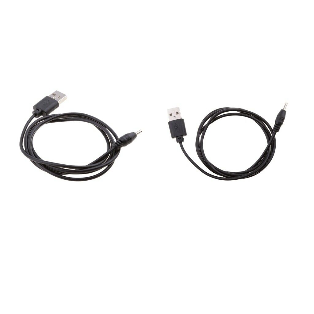 2 Pcs 5V USB 2.0 A Male To 2.5x0.7mm Male DC Plug Tablet Charging Cable Cord