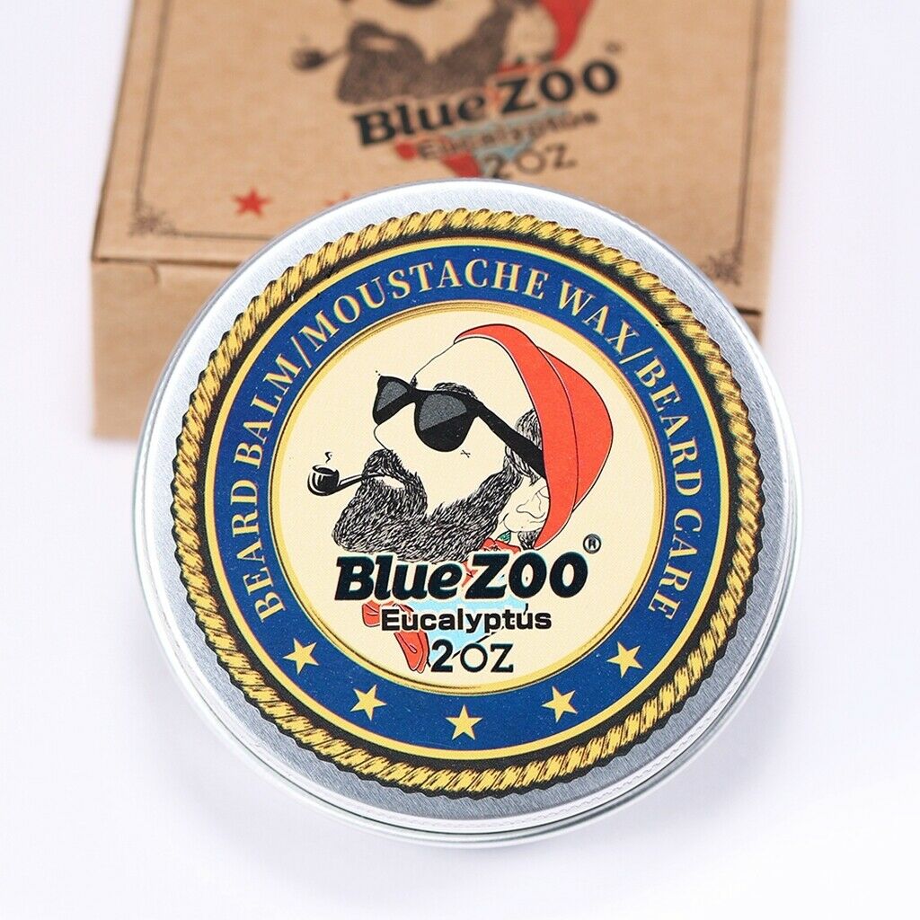 60g Beard Balm Natural Oil Conditioner Moustache Wax Men Gift 2PCS