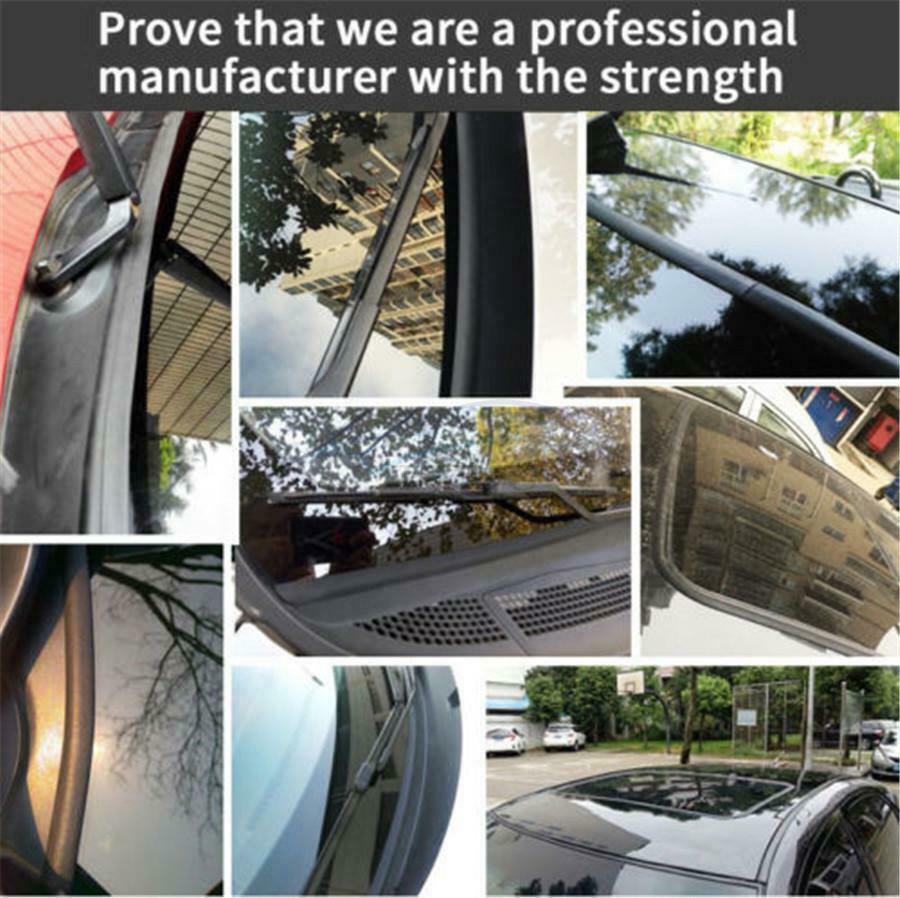 5M Black Rubber Sealed Strip For Car Front+Rear Windshield Sunroof Window Seals
