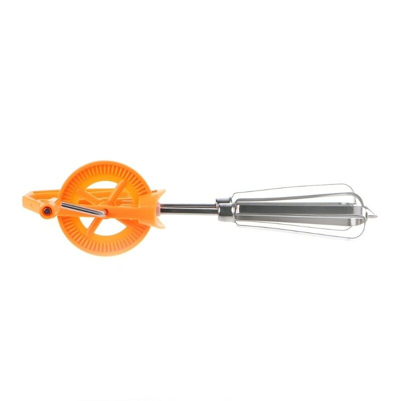 Stainless Steel Rotary Manual Hand Whisk Egg Beater Mixer Blender Kitchen Tools