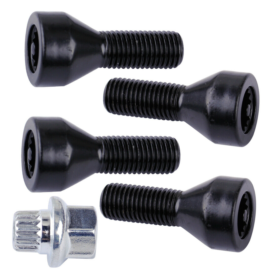 Anti-Theft Wheel Locking Bolt Nut Set Fit for BMW E32 E34 3 5 7er Mini Cooper An