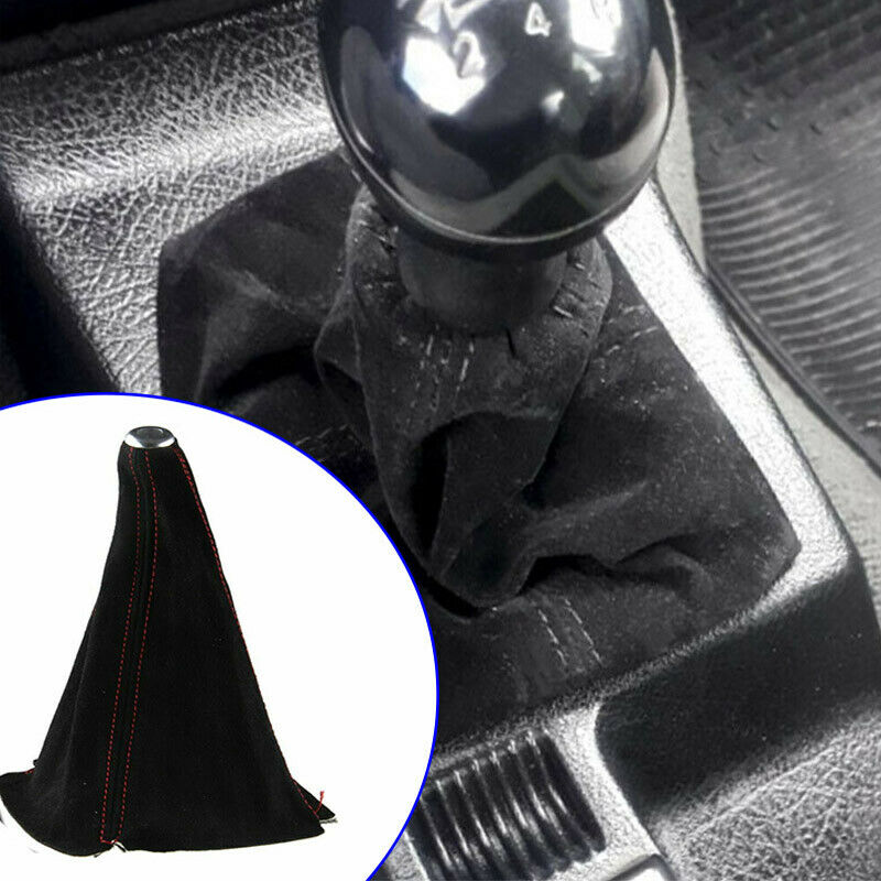 Modified Automatic Car Gear Stick Shift Knob Lever Cover Black Leather Universal