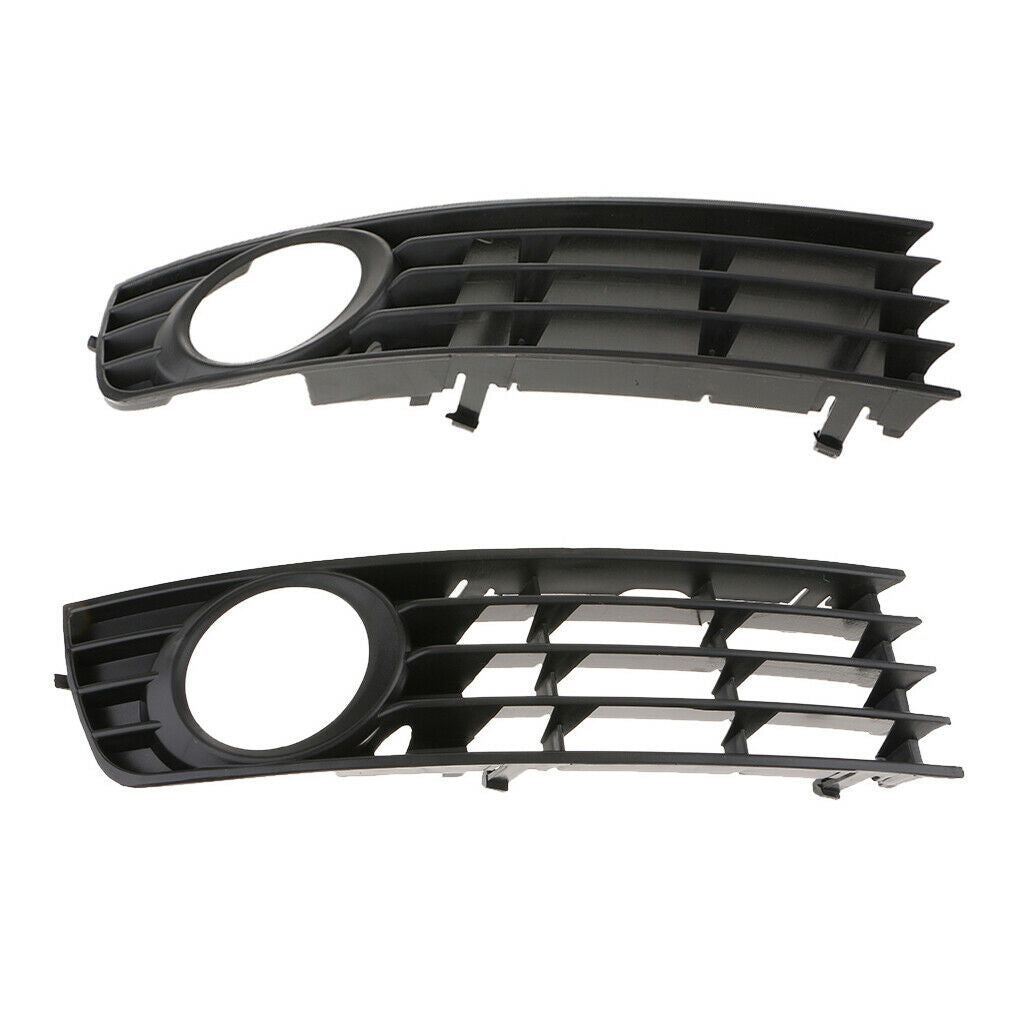 Right/Left Side Front Bumper Fog Light Lamp Grille Cover Trim For Audi A4 B6