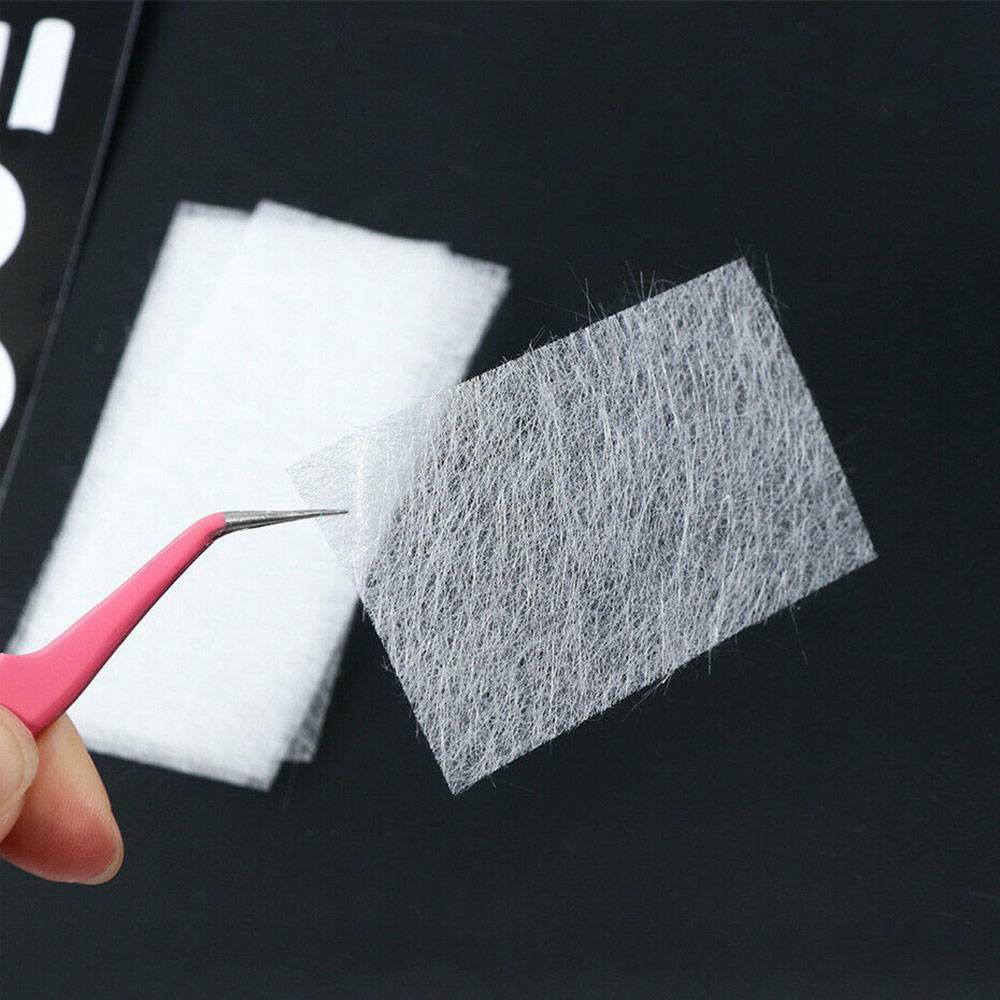 10x Nail Art White Non-woven Silk Fiberglass Gel Tips Extension Fiber Glass Form