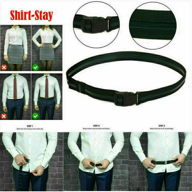 Unisex Adjustable Near Shirt-Stay Best Shirt Stays Tuck It Belt Men Shirt Tucked