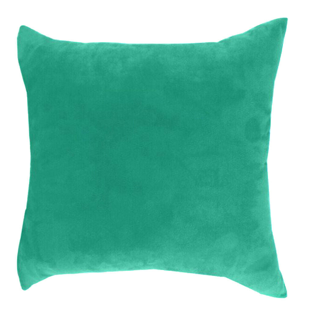 3pcs Velvet Square Throw Pillow Covers Solid Color Cushion Cases Pillowcases