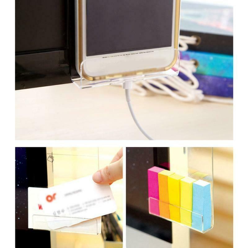 Acrylic Monitor Messag for Computer 2 Pieces Mobile Phone Support Record Thing