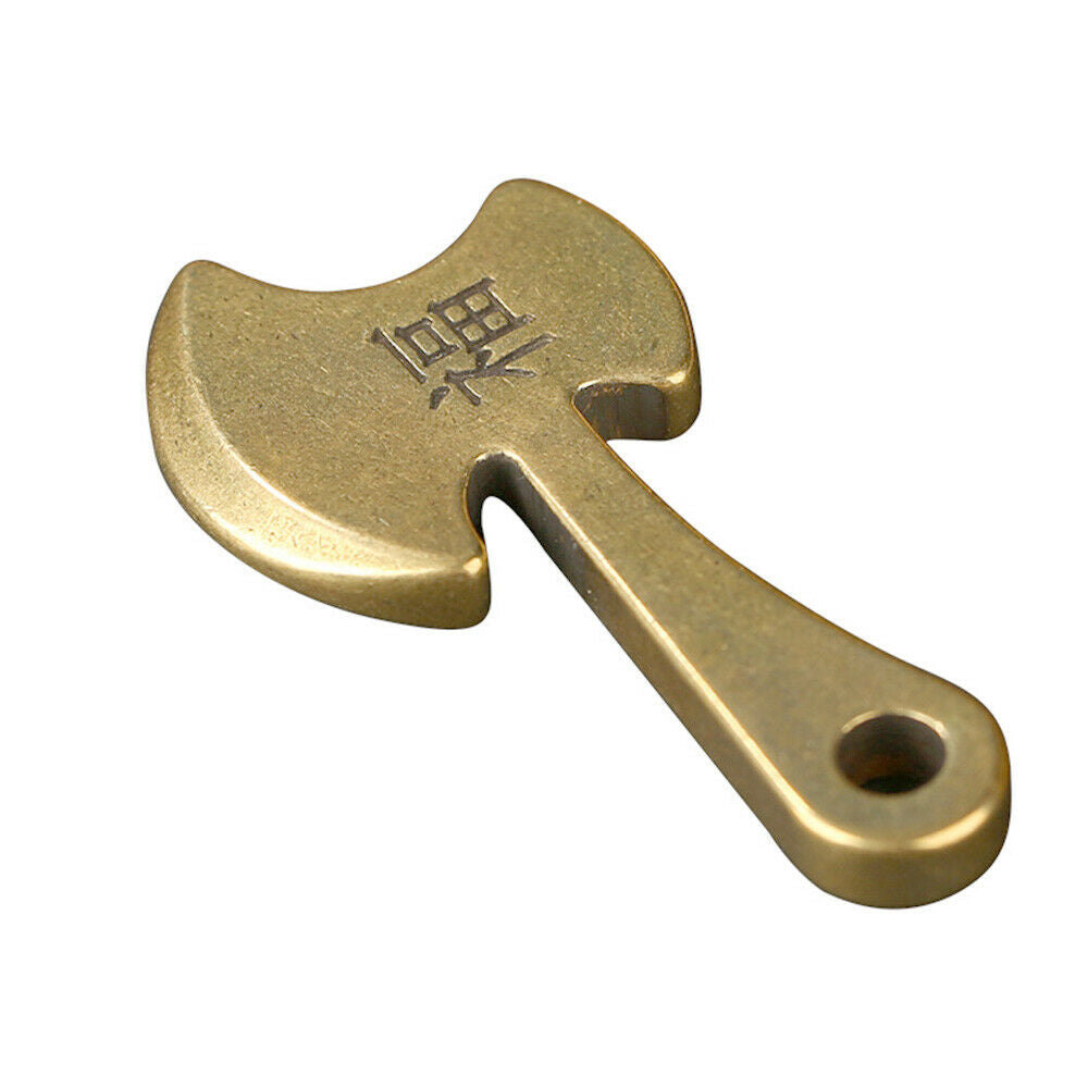 Chinese Blessing Axe Keychain Pendant Key Ring Necklace Jewellery Decor Craft