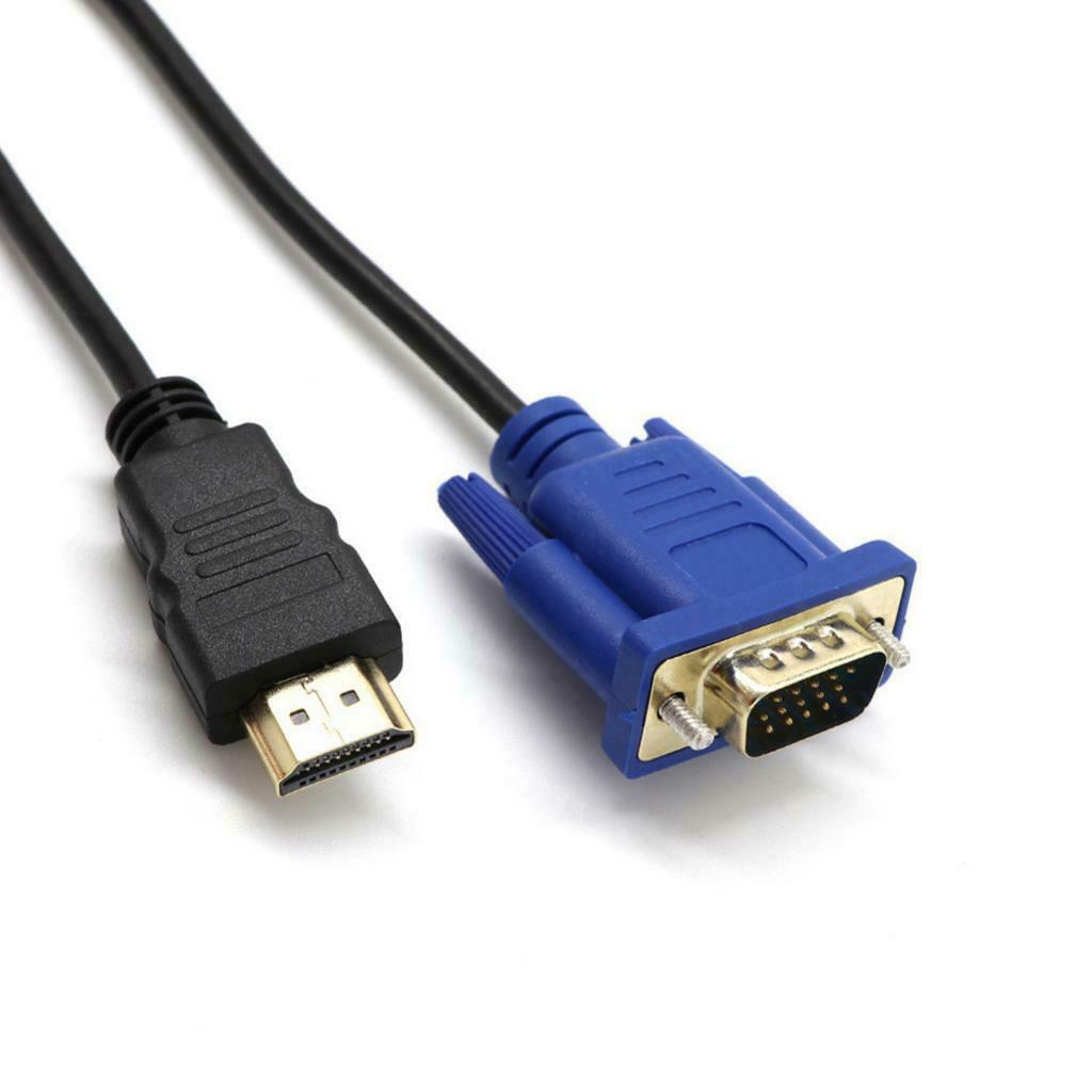1.8m HDTV Male To VGA 15-pin Male Video AV Adapter Cable for HDTV Set-top