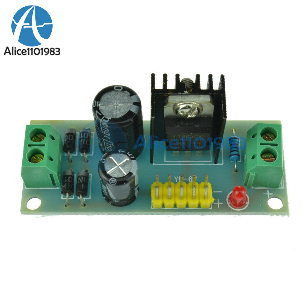2PCS L7805 LM7805 Step-Down Converter 7.5V-35V to 5V Regulator Module