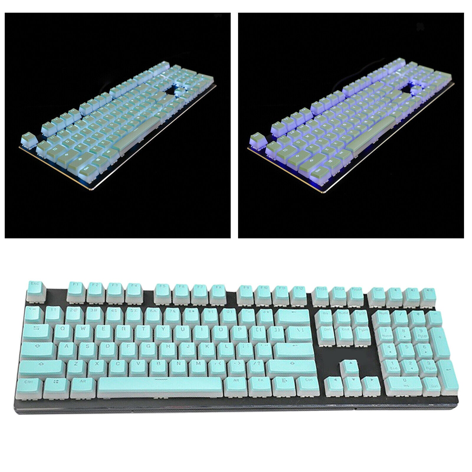 Pudding Keycaps Set Game Key Caps DIY for Cherry MX Mechanical Keyboard Blue