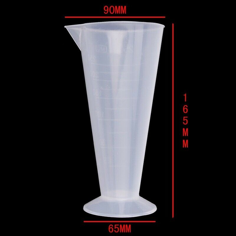 250ml Kitchen Laboratory Plastic Measurement Beaker Measu Cup I4C8