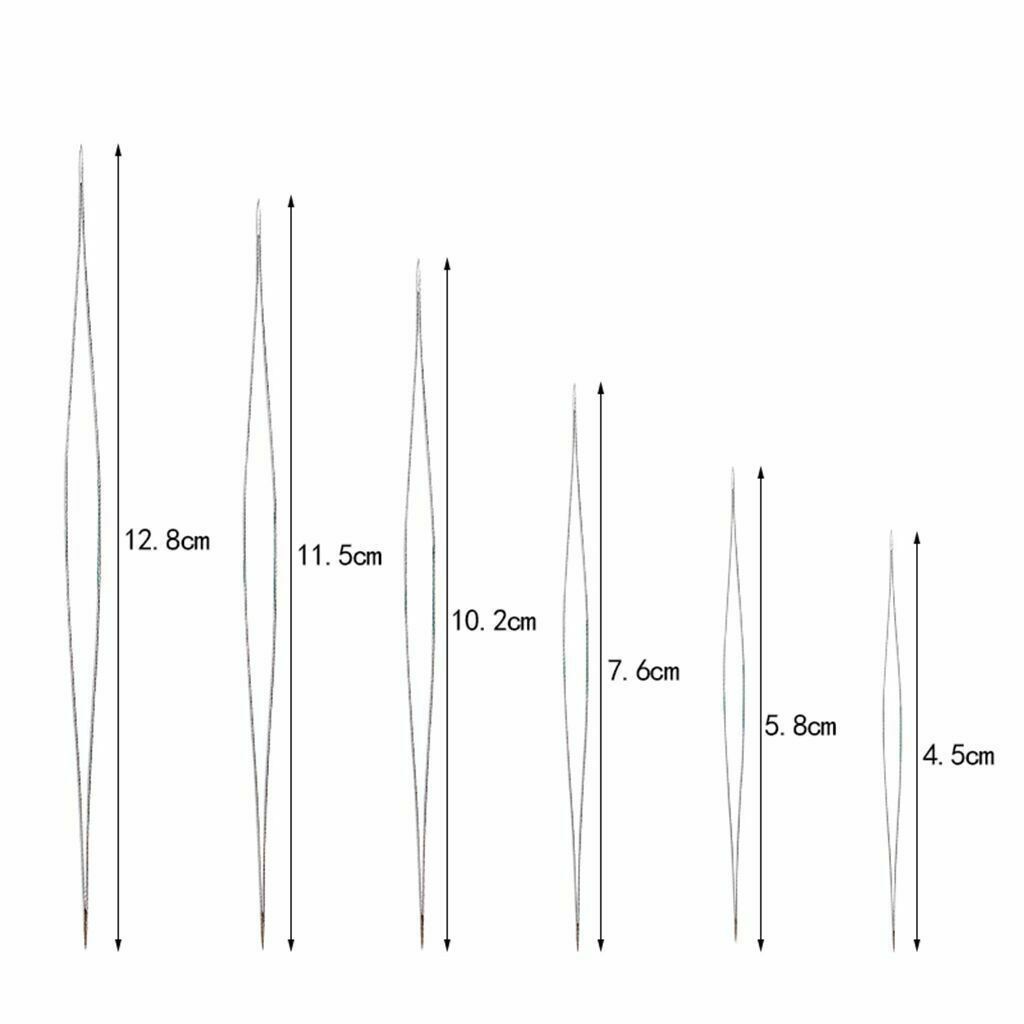 19 Pieces Big Eye Beading Needles Suitable for Bead Threading Crafts Tools