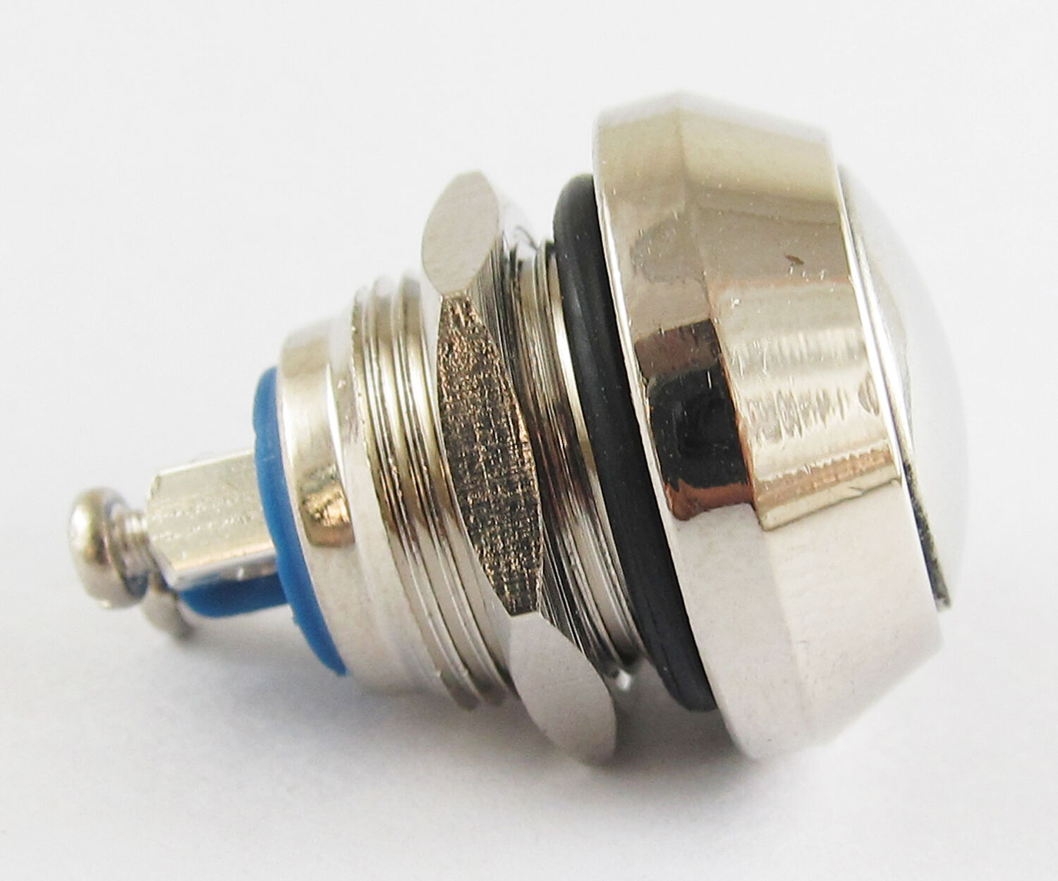 Metal Round Push Button Momentary Horn Waterproof Resetable Switch 12mm QN12-A3