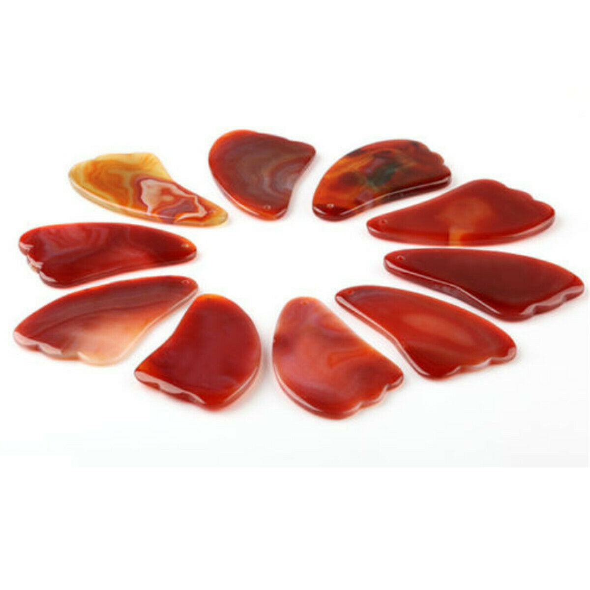 Carnelian Gua Sha Natural Agate guasha Body And Face Massage Tool Acupuncture