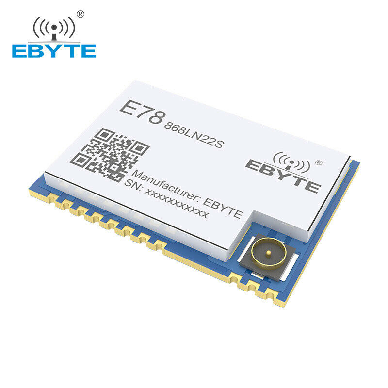 LoRaWAN SoC ASR6501 868MHz 915MHz E78-868LN22S 22dBm SMD Wireless Transceiver