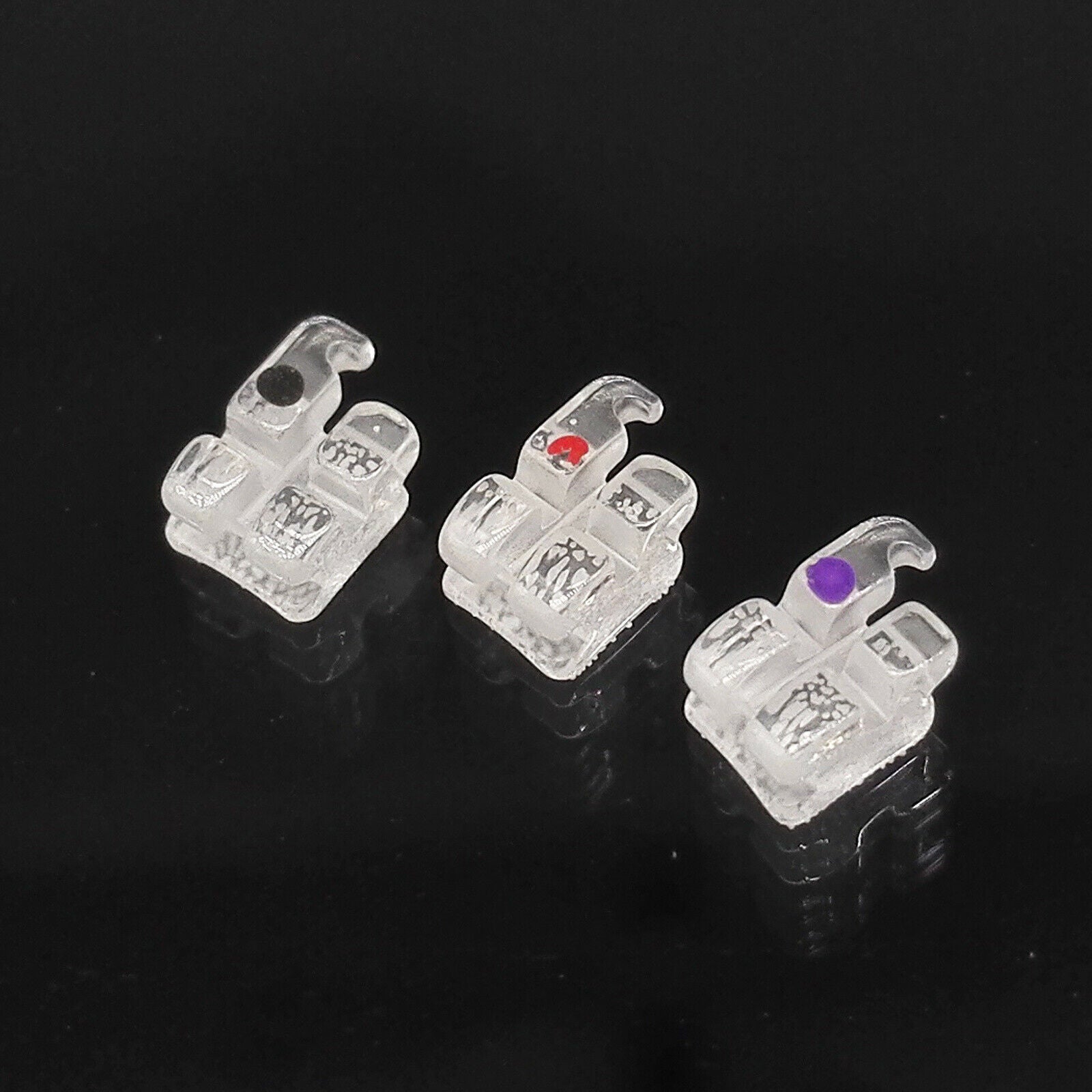 HOT Prob HUBIT Crystal Sapphire Orthodontic Brackets Braces (MBT 022 20Brackets)