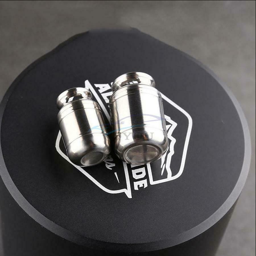 1 Piece Titanium Alloy Waterproof Pill Seal Case For Camping Survival Positions