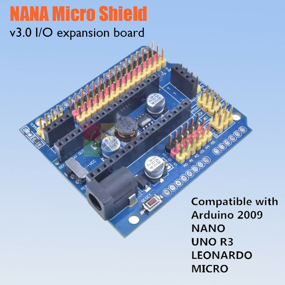 Fit ForArduino Nano Expansion Board Micro Sensor Shield v3.0 I/O Uno R3 leonardo