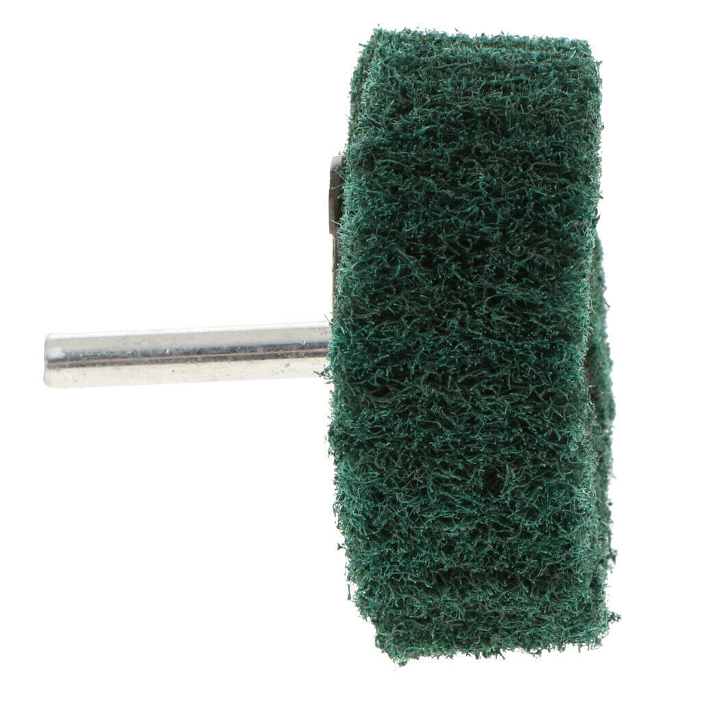 Non Woven Abrasive Wheel Grinding Polishing Tools 60 x 25 x 6mm Green