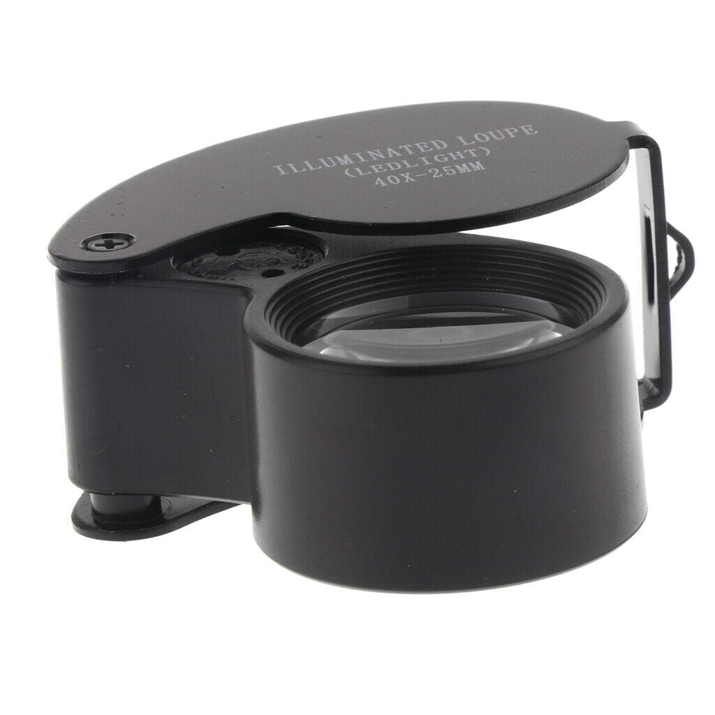 40X Led Lighted Illuminated Jewelers Eye Loupe Jewelry Magnifier