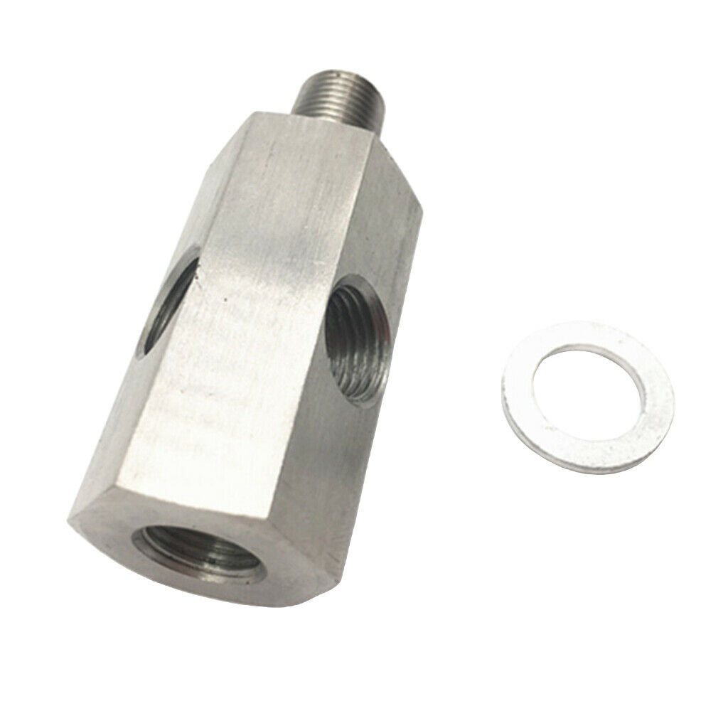 Aluminum Oil Pressure Gauge Adapter M10 To 1/8 NPT  Sensor