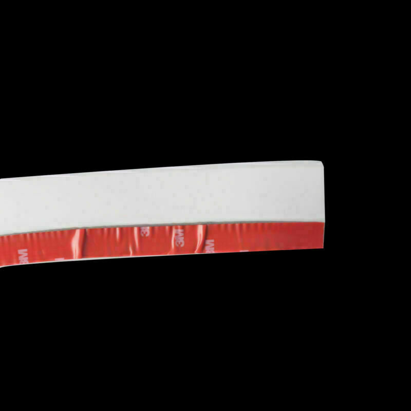 White Front Bumper Lip Splitter Side Skirt Body Spoiler Valence Chin Trim 2.5M