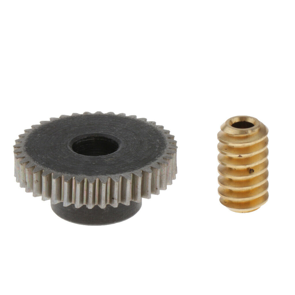 0.5Modulus Worm Gear Wheel 40 Tooth +GearShaft Set for Drive Gear Box Worm Wheel