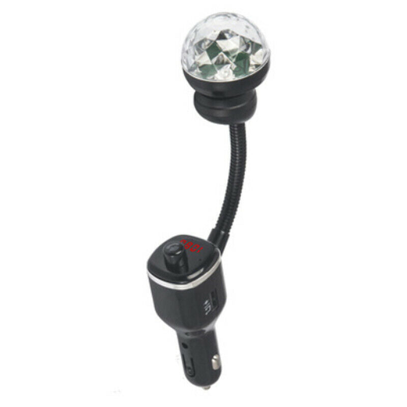 USB Port Bluetooth Phone Player Transmitter Charger Adapter w/ Atmosphere Light