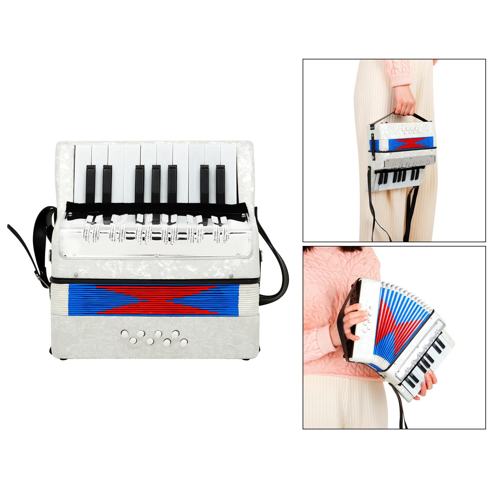 Mini 8 Bass Accordion Kids Educational Musical Instrument for Kids Children