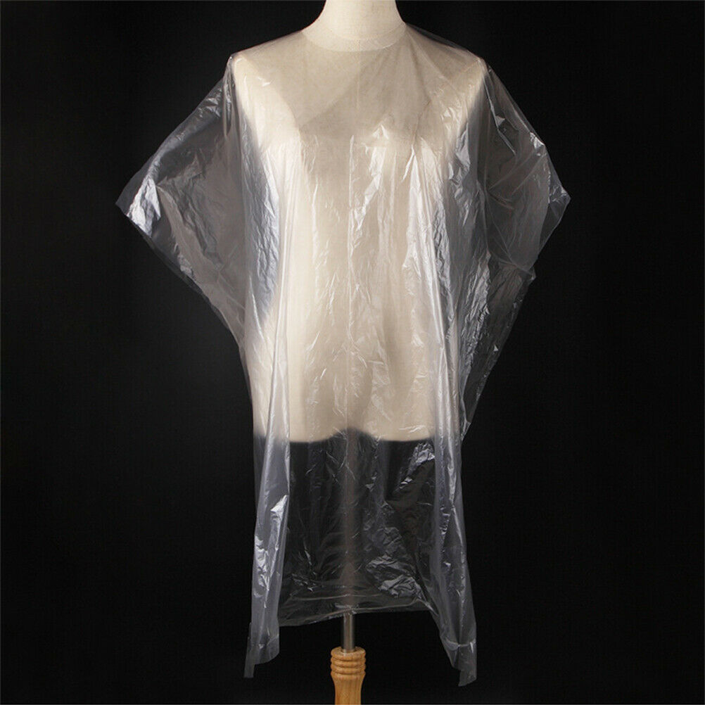 50Pcs Hair Cutting Capes Disposable Waterproof Hair Salon Cape Apron Barber Tool
