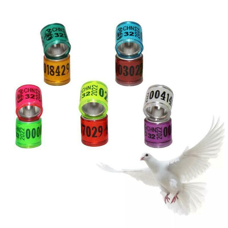 Poultry Leg Bands Tags ID 8mm Bird Leg Rings for Coturnix Quail Chicken Goose