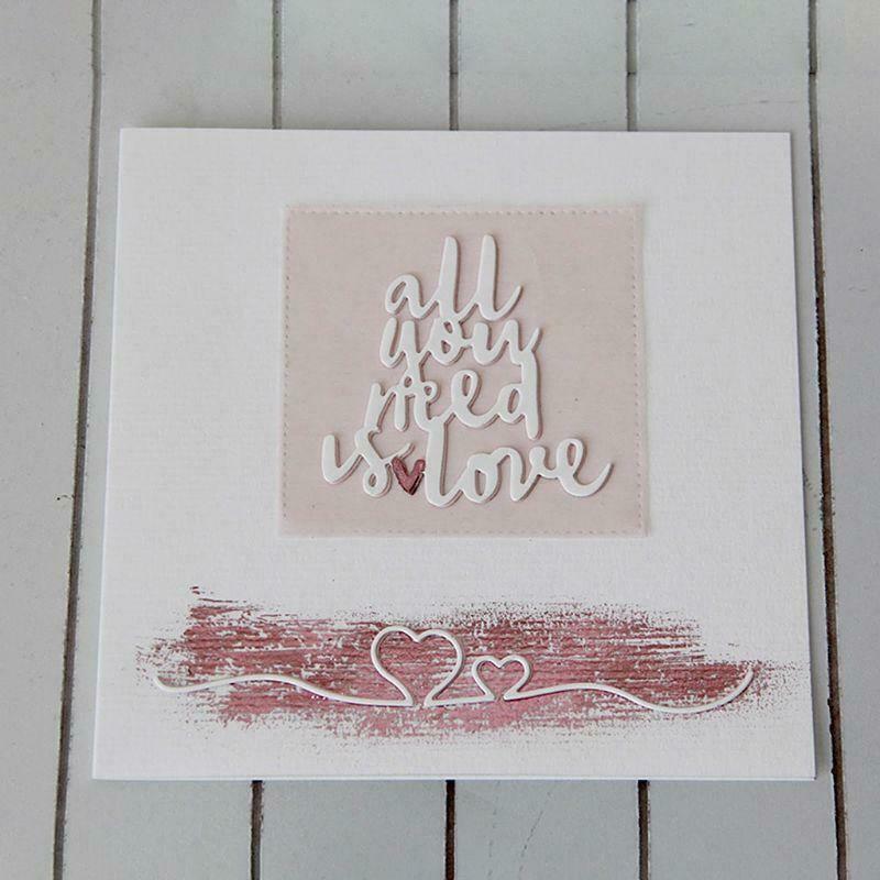 Love Heart Border Metal Cutting Dies Stencil DIY Scrapbooking Album Paper Card