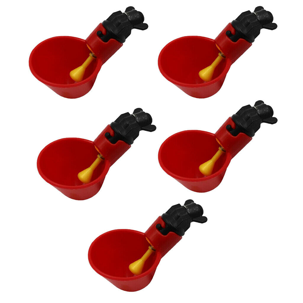5x Plastic Poultry Pigeon Drink Bowls Replace for Automatic Drinking Machine