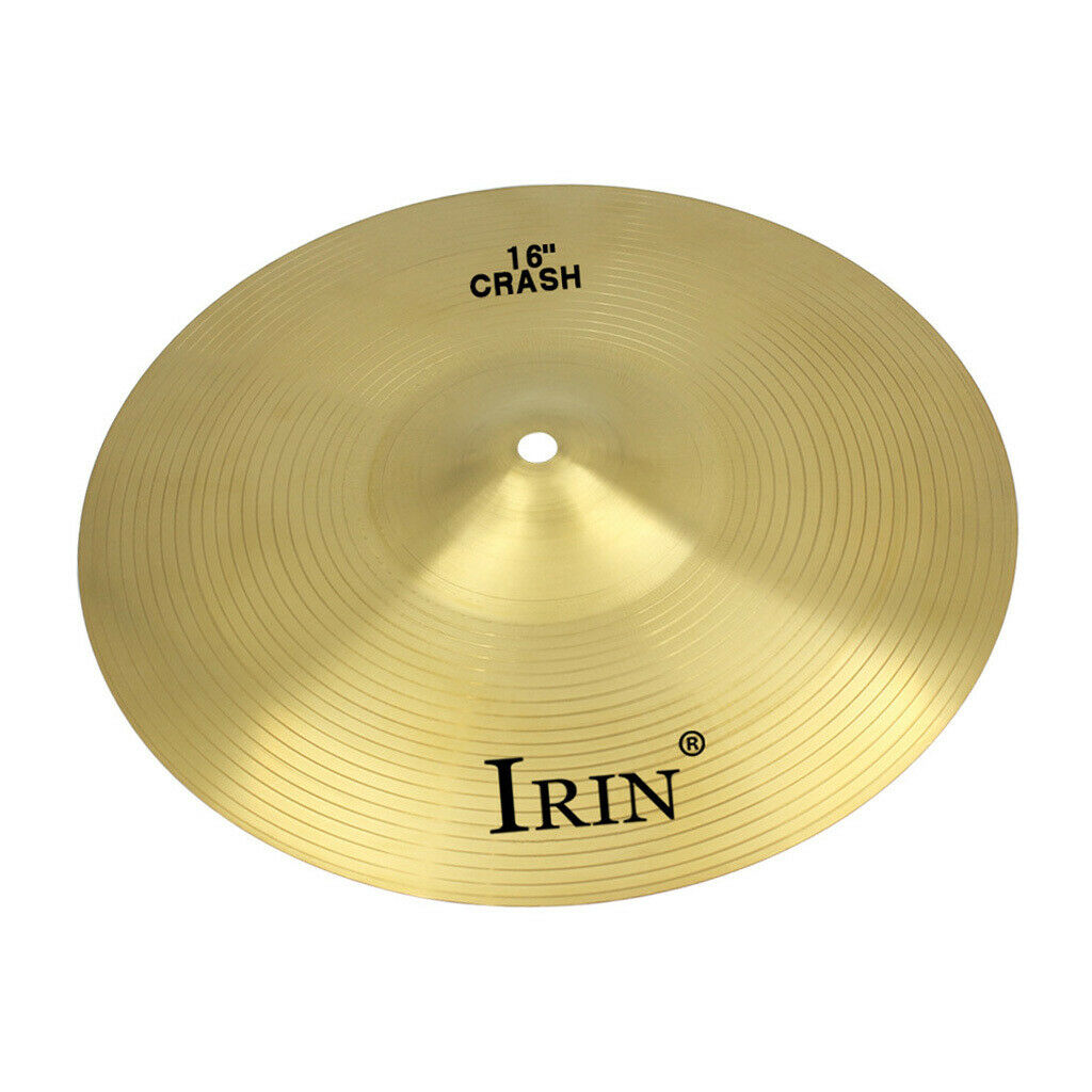 16 Inch Crash Cymbal Drum Set Brass Cymbal for Percussion Students Beginners