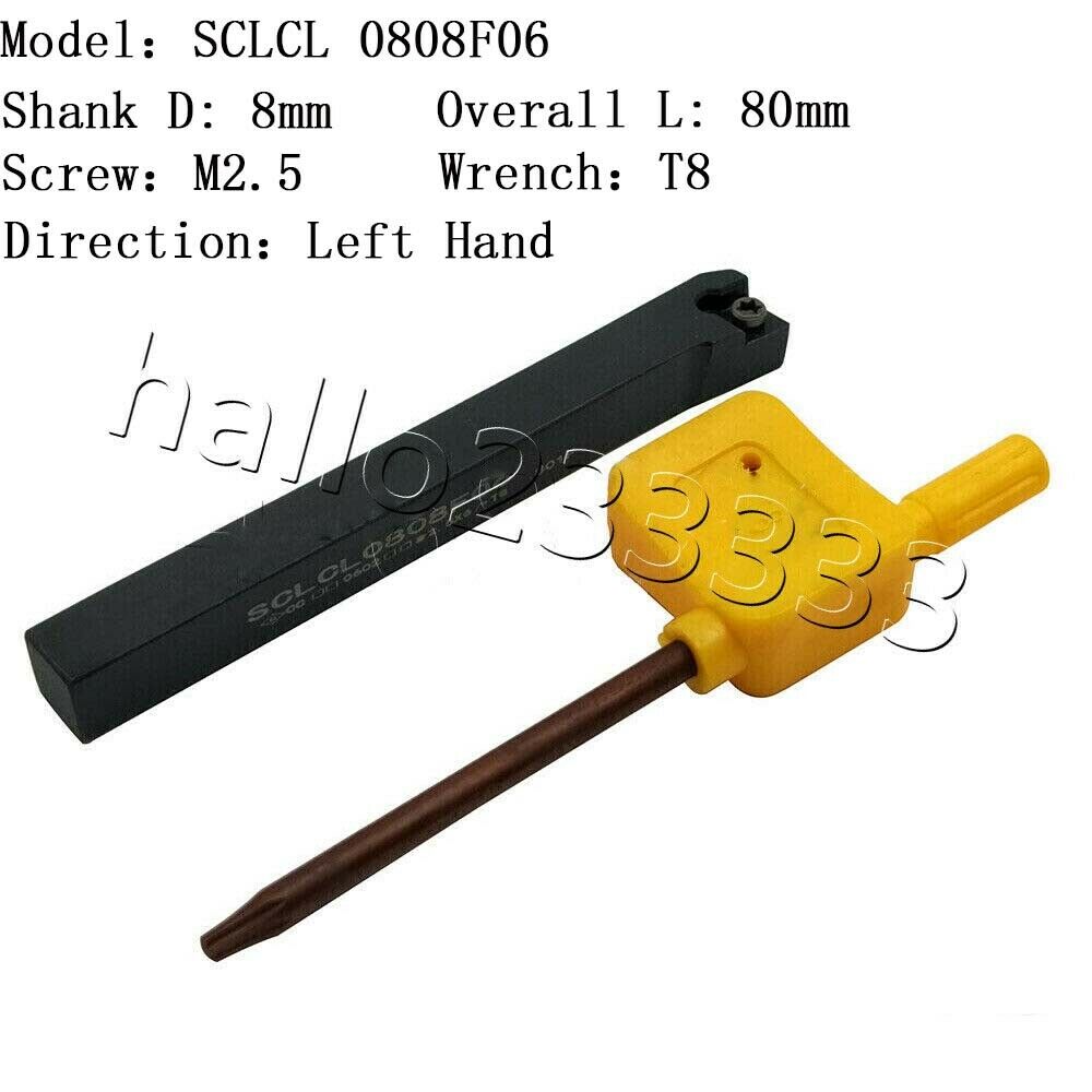 95° SCLCL0808F06 CNC Lathe External Turning Tool Holder For CCMT060204 inserts