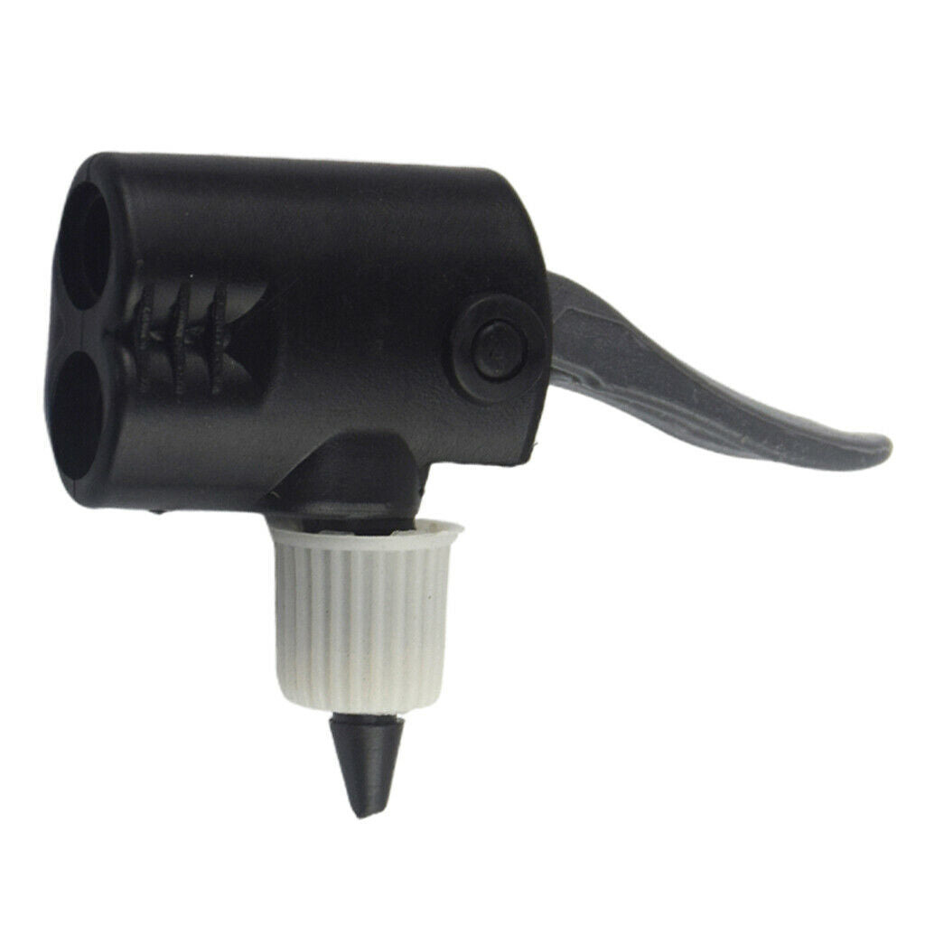 Pump Dual Head Schrader Adaptor Converter  Foot Pump Inflator Nozzle Part