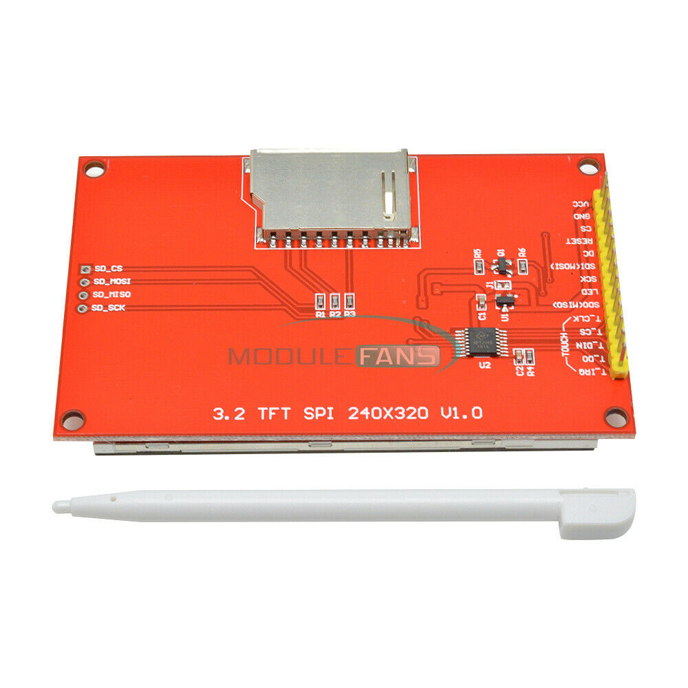 3.2"Inch 320X240 SPI Serial TFT LCD Module Display Screen + Contact Touch Pane