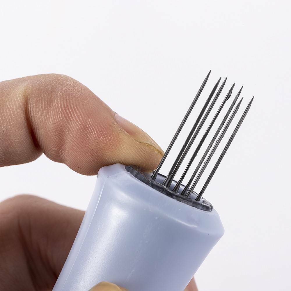 1* Needle Felting Handle Clover with Seven Needles Wool Tool Applique DIY Craft