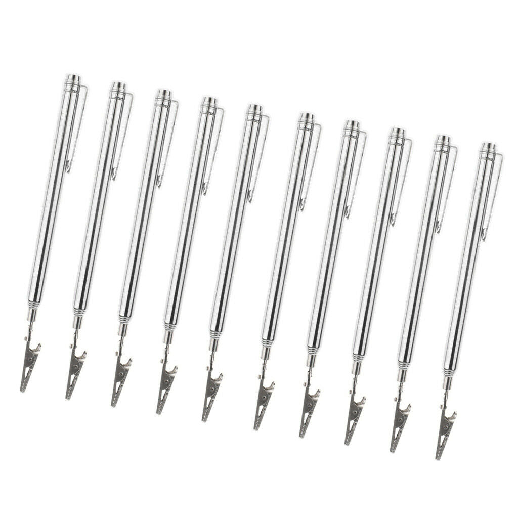 10x Alligator Clip Extendable Telescopic alligator clip 6 Section Extendable