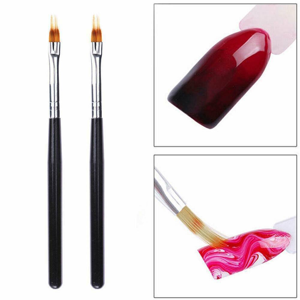 1* Gradient Ombre Painting Pen Drawing UV Gel Brush Acrylic Handle Nail Art Tool