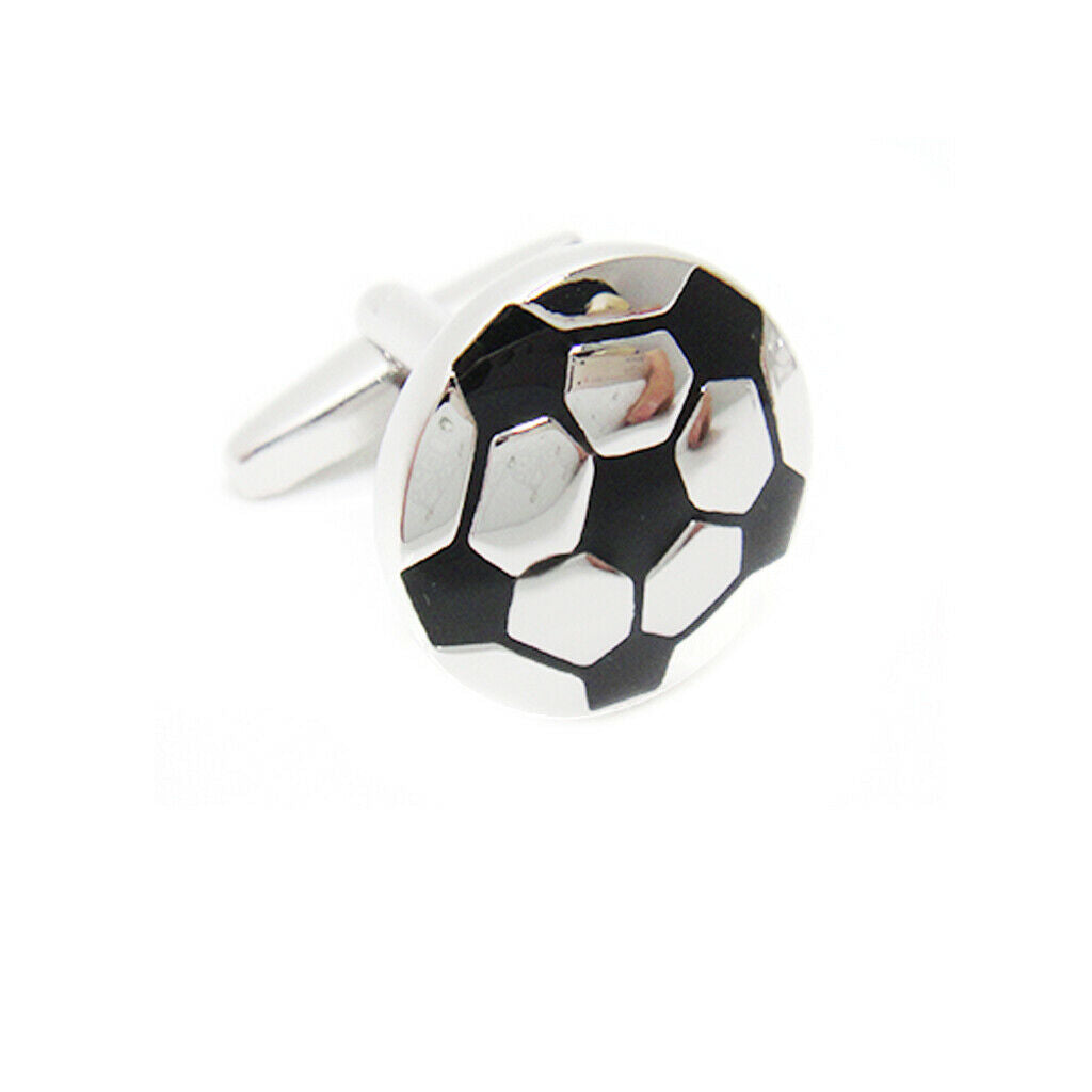 Fashion Football Style Brass Business Cufflinks Wedding Party Festival Gift