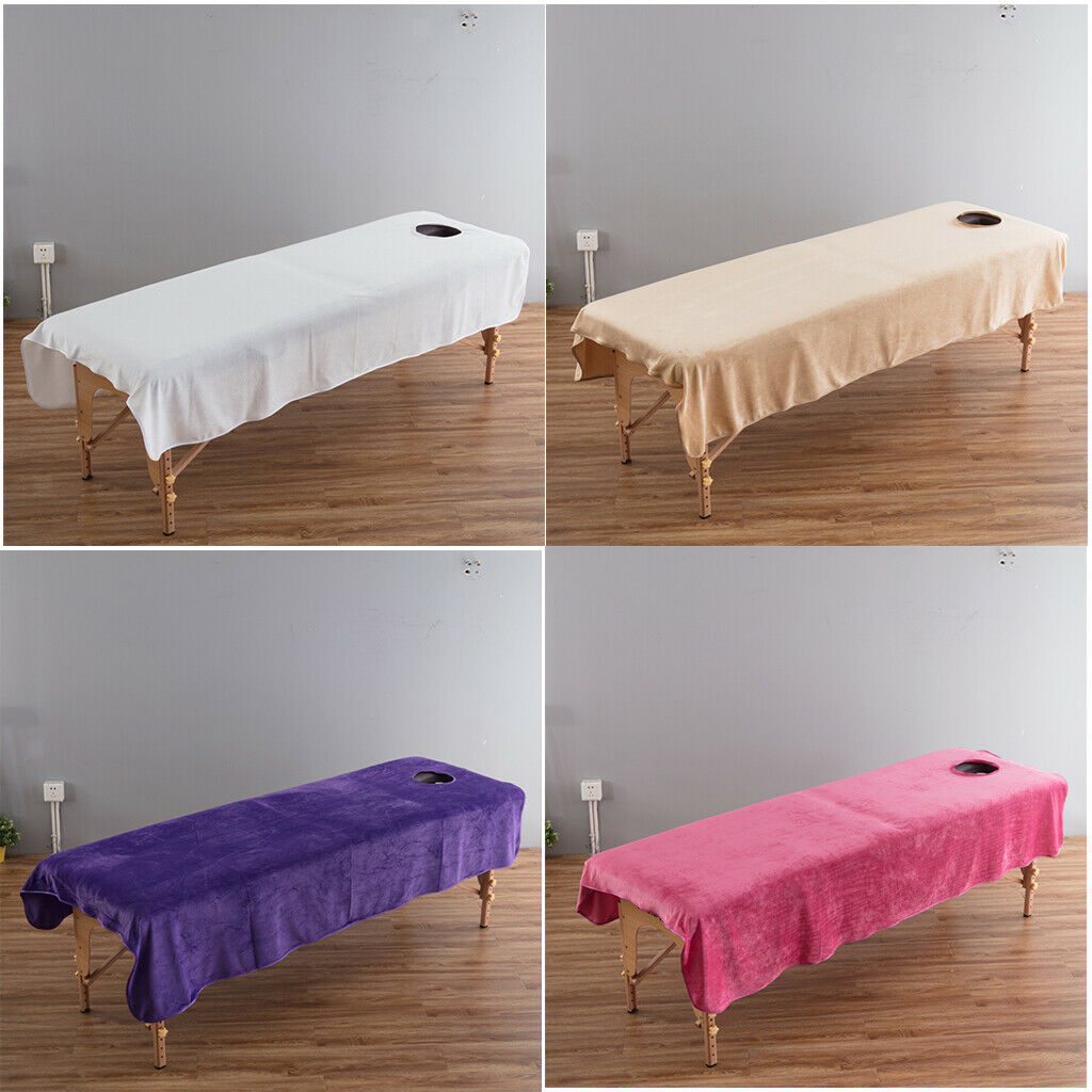 4pcs Massage Table Bedding Sheets Cosmetic Hotel Facial Bed Cover Camel