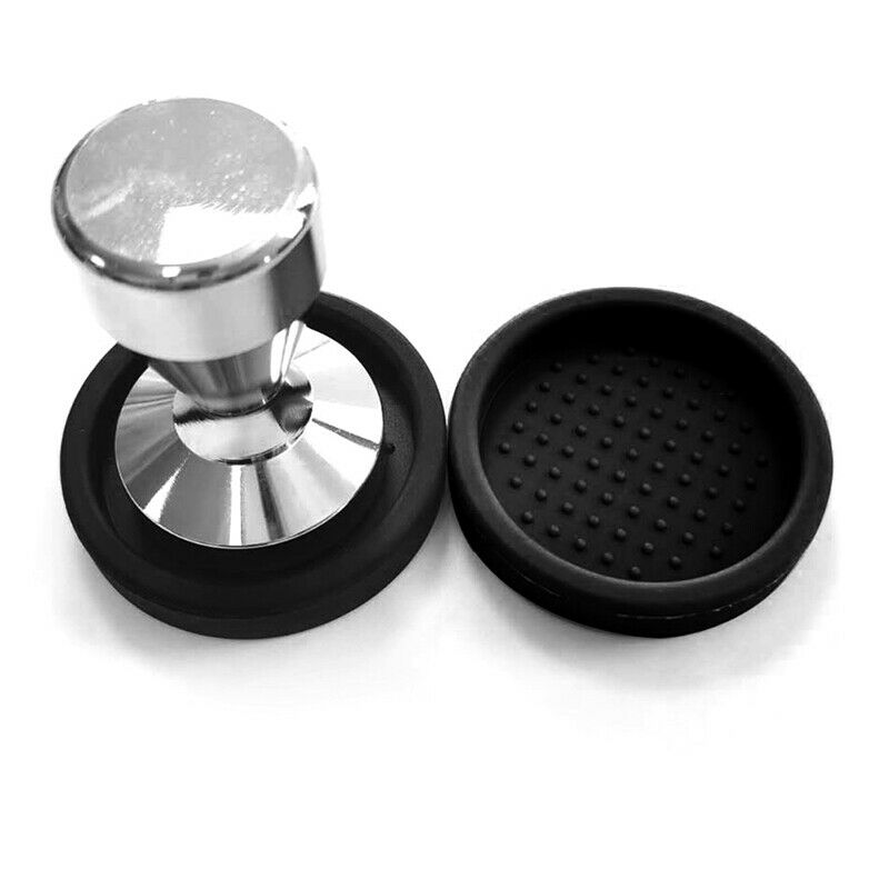 1PCS Black Silicone Round Coffee Tamper Mat Espresso Diameter NO Coffee T.l8