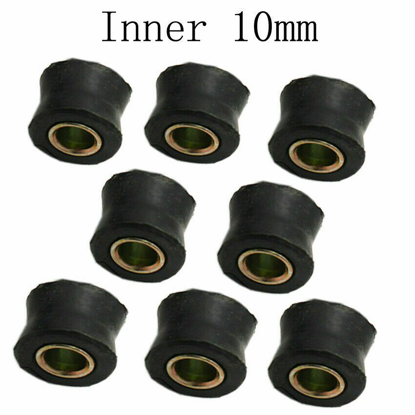 8pcs Motorcycle Rear Shock Absorber Rubber Ring Bush AVT Bike Spare part 10mm