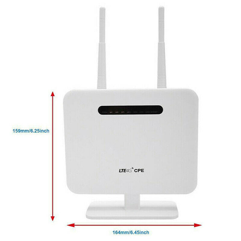 Unlocked 4G LTE CPE Wifi Router 300Mbps Wireless CPE & SIM Card SlotJCAUH SJ