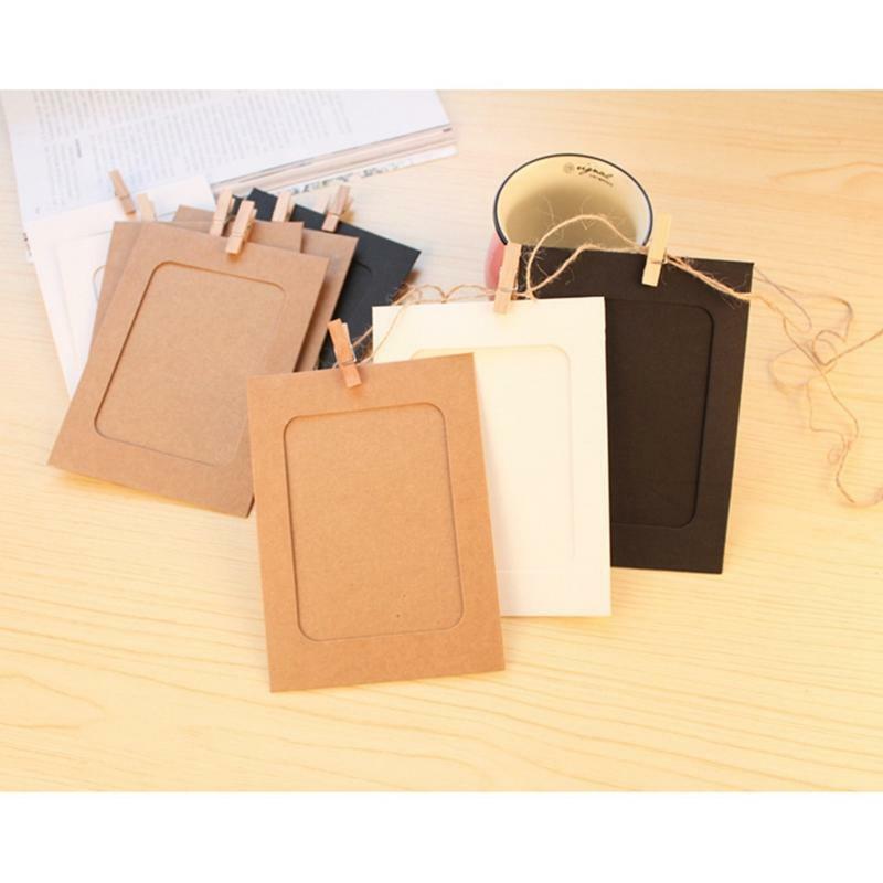 10pcs Paper Baby 1st Year Photo Frame Wall Hanging Picture Album Baby Shower