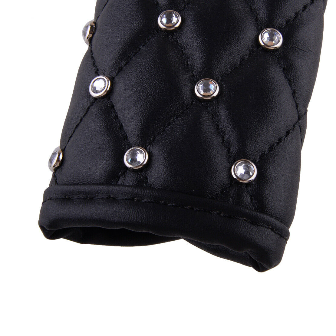 Car PU Leather Gear Shift Knob + Handbrake Sleeve + Seatbelt Cover Protector