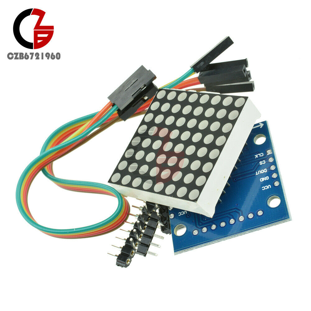 5Pcs MAX7219 Dot Matrix Module Arduino Microcontroller Dislay Module DIY Kits